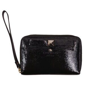 Kate Spade Beacon Court Louie Tech Wristlet Black Patent Leather